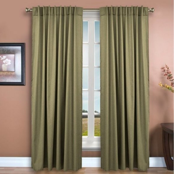 Glasgow Grommet Curtain Panel Moss Green 56 in x 84 in NEW NIP - Picture 3 of 6